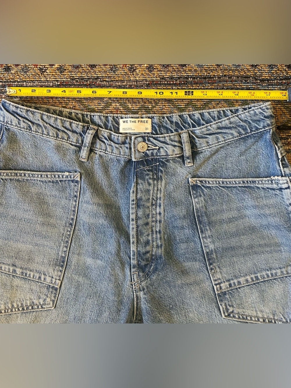 Free People We the Free Minimalist Moxie Barrel Jean Size 31 Light Wash - Picture 7 of 10
